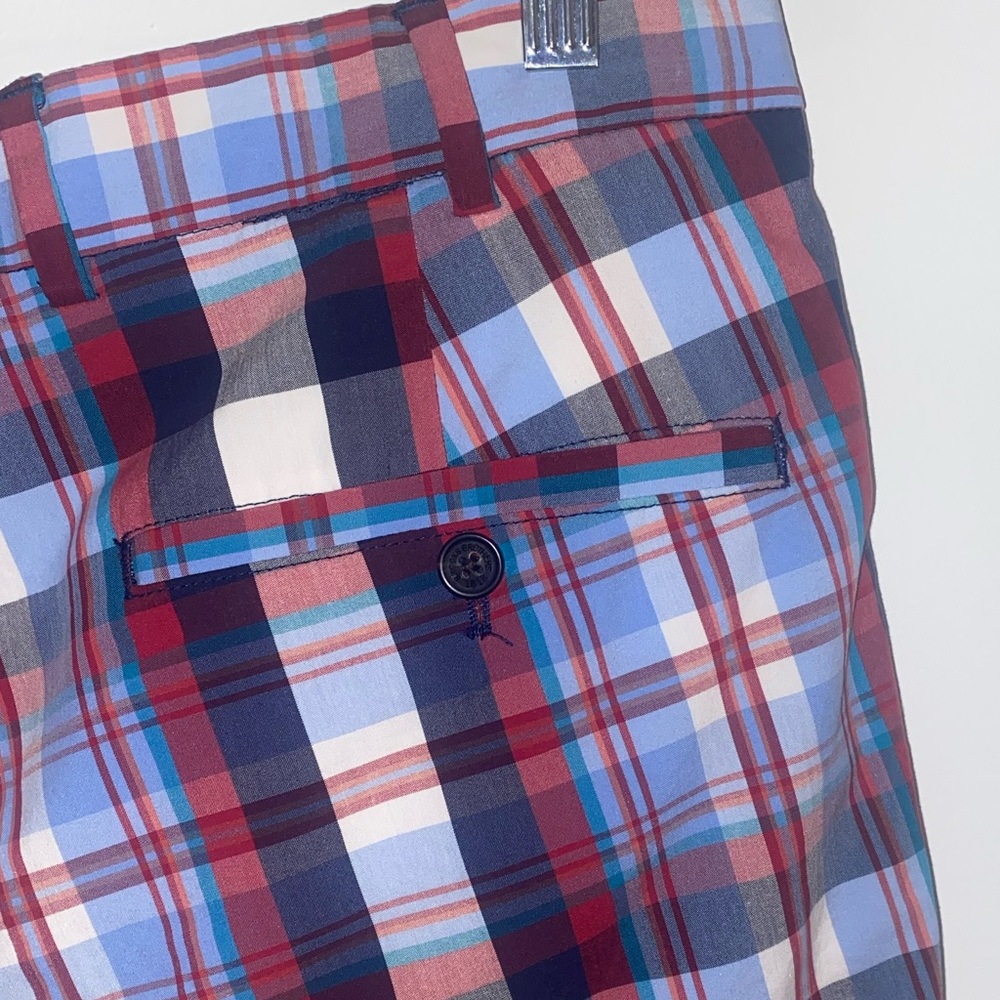 Brooks Brothers Men’s Red Blue Plaid Shorts | W34 | 9” Inseam - Picture 7 of 13